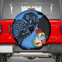Aruba's Mascot Spare Tire Cover Blended with National Flag Details – Symbolic Design