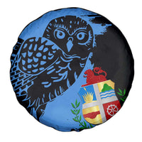 Aruba's Mascot Spare Tire Cover Blended with National Flag Details – Symbolic Design