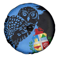 Aruba's Mascot Spare Tire Cover Blended with National Flag Details – Symbolic Design
