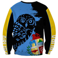 Aruba's Mascot Sweatshirt Blended with National Flag Details – Symbolic Design
