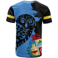 Aruba's Mascot T Shirt Blended with National Flag Details – Symbolic Design