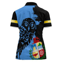 Aruba's Mascot Women Polo Shirt Blended with National Flag Details – Symbolic Design
