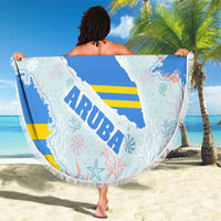 Aruba Beach Blanket with Marine Patterns – Ocean-Inspired Design