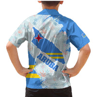 Aruba Family Matching Mermaid Dress and Hawaiian Shirt with Marine Patterns – Ocean-Inspired Design