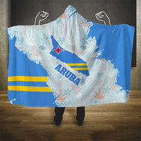 Aruba Hooded Blanket with Marine Patterns – Ocean-Inspired Design