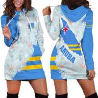 Aruba Hoodie Dress with Marine Patterns – Ocean-Inspired Design
