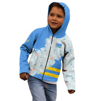Aruba Kid Hoodie with Marine Patterns – Ocean-Inspired Design
