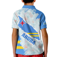 Aruba Kid Polo Shirt with Marine Patterns – Ocean-Inspired Design