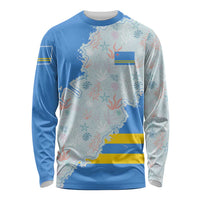 Aruba Long Sleeve Shirt with Marine Patterns – Ocean-Inspired Design