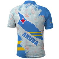 Aruba Polo Shirt with Marine Patterns – Ocean-Inspired Design