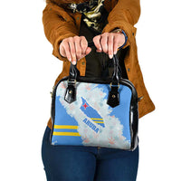 Aruba Shoulder Handbag with Marine Patterns – Ocean-Inspired Design