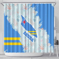 Aruba Shower Curtain with Marine Patterns – Ocean-Inspired Design