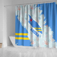Aruba Shower Curtain with Marine Patterns – Ocean-Inspired Design
