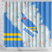 Aruba Shower Curtain with Marine Patterns – Ocean-Inspired Design