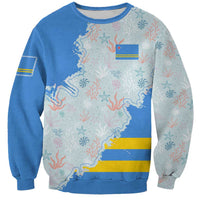 Aruba Sweatshirt with Marine Patterns – Ocean-Inspired Design