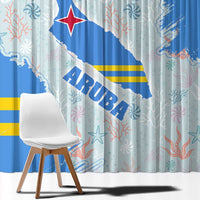Aruba Window Curtain with Marine Patterns – Ocean-Inspired Design