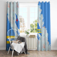 Aruba Window Curtain with Marine Patterns – Ocean-Inspired Design