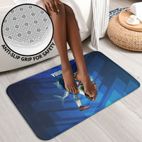 Personalized Cape Verde Football Bathroom Set Blue Shark Mascot Cabo Verdean - Gradient Art