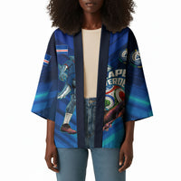 Personalized Cape Verde Football Kimono Blue Shark Mascot Cabo Verdean - Gradient Art