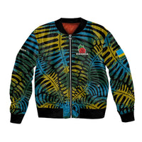 Rwanda Bomber Jacket with Gorilla Family Kwita Izina Leaf Jungle Spirit