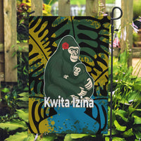 Rwanda Garden Flag with Gorilla Family Kwita Izina Leaf Jungle Spirit