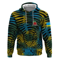 Rwanda Hoodie with Gorilla Family Kwita Izina Leaf Jungle Spirit