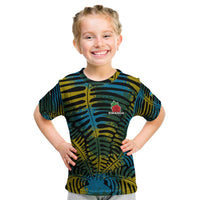 Rwanda Kid T Shirt with Gorilla Family Kwita Izina Leaf Jungle Spirit