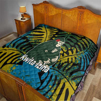 Rwanda Quilt with Gorilla Family Kwita Izina Leaf Jungle Spirit