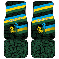 Rwanda Car Mats with Tour du Rwanda Cycling Race Flag Stripe Spirit