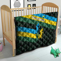 Rwanda Quilt with Tour du Rwanda Cycling Race Flag Stripe Spirit