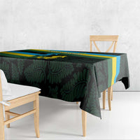 Rwanda Tablecloth with Tour du Rwanda Cycling Race Flag Stripe Spirit