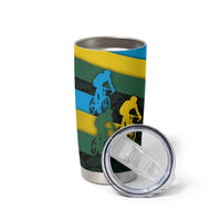 Rwanda Tumbler Cup with Tour du Rwanda Cycling Race Flag Stripe Spirit