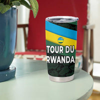 Rwanda Tumbler Cup with Tour du Rwanda Cycling Race Flag Stripe Spirit