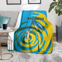 Rwanda Blanket with Imigongo Spiraling Flag Hand Wave Time Spirit