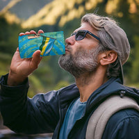 Rwanda 4 in 1 Can Cooler Tumbler with Imigongo Spiraling Flag Hand Wave Time Spirit