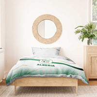 Algeria Soccer Bedding Set with Desert Warriors Text and National Flag Design