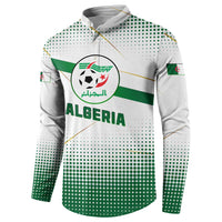 Algeria Soccer Button Sweatshirt with Desert Warriors Text and National Flag Design