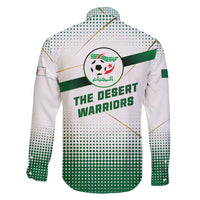 Algeria Soccer Family Matching Tank Maxi Dress and Hawaiian Shirt with Desert Warriors Text and National Flag Design