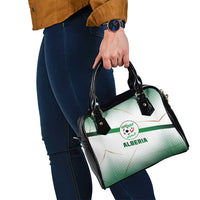 Algeria Soccer Shoulder Handbag with Desert Warriors Text and National Flag Design