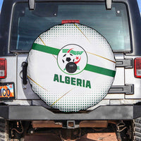 Algeria Soccer Spare Tire Cover with Desert Warriors Text and National Flag Design