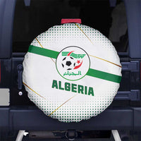 Algeria Soccer Spare Tire Cover with Desert Warriors Text and National Flag Design