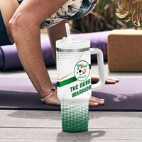 Algeria Soccer Tumbler With Handle with Desert Warriors Text and National Flag Design