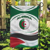 Algeria Garden Flag with National Flag and Coat of Arms Crest Design