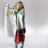 Algeria Hooded Blanket with National Flag and Coat of Arms Crest Design
