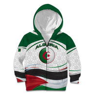 Algeria Kid Hoodie with National Flag and Coat of Arms Crest Design