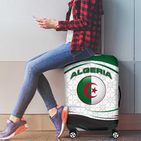 Algeria Luggage Cover with National Flag and Coat of Arms Crest Design