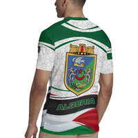 Algeria Rugby Jersey with National Flag and Coat of Arms Crest Design