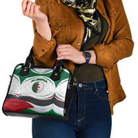 Algeria Shoulder Handbag with National Flag and Coat of Arms Crest Design