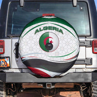 Algeria Spare Tire Cover with National Flag and Coat of Arms Crest Design