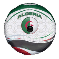 Algeria Spare Tire Cover with National Flag and Coat of Arms Crest Design